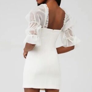 NWT Amanda Uprichard Tia Mini Dress In Ivory Size XS. ( By Revolve )